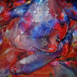 Tul bordado estampados flores