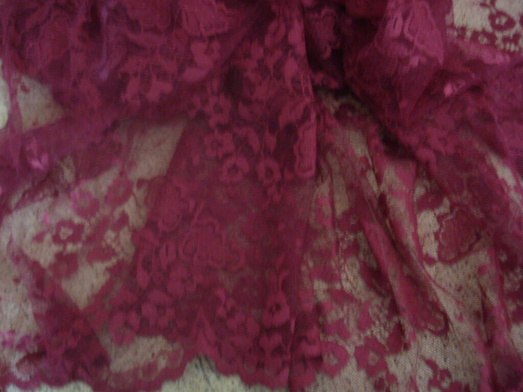 Tejido encaje color maquillaje