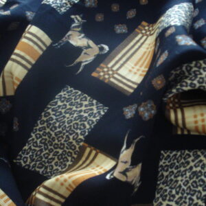 Viyela en poliéster estampada