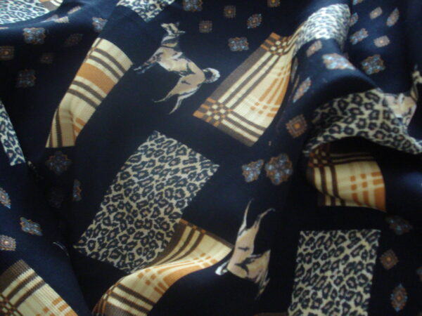 Viyela en poliéster estampada