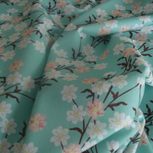 Punto f/verde turquesa, estampado