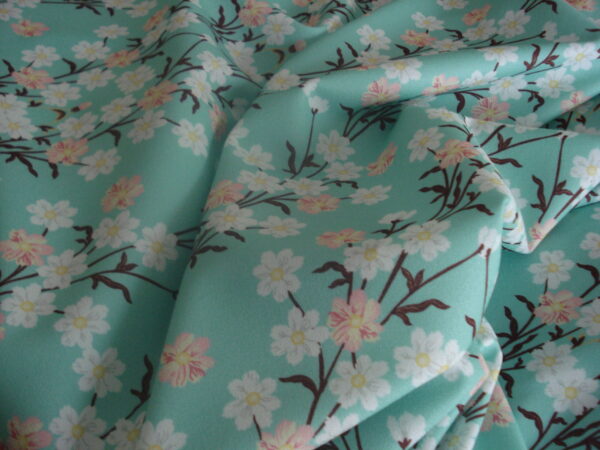 Punto f/verde turquesa, estampado