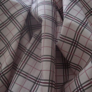 Popelín cuadros f/ rosa