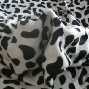 Tejido de dálmata en mutton blanco/negro