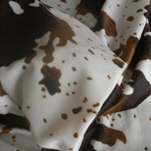 Tejido efecto vaca mutton beige/marrón