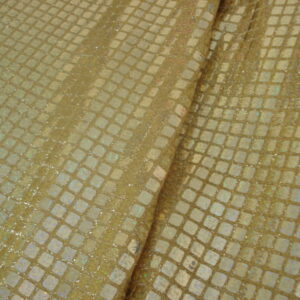 Punto elástico f/mostaza y lentejuela cuadrada