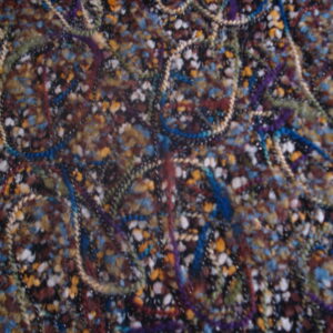 1 mto. Tejido en lana estampada c/ cordones en relieve