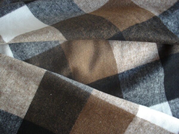 Tejido franela algodón-poliéster cuadros