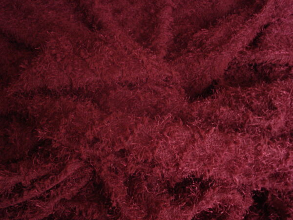 Tejido en punto granate con pelitos