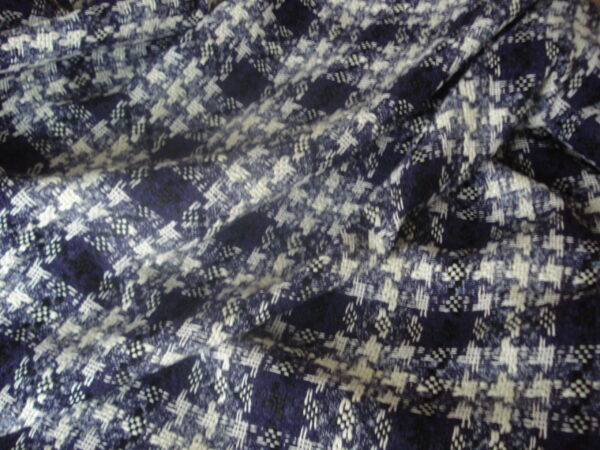 Tejido en lana acrílico-poliéster cuadros