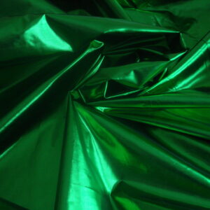 Lamé verde bosque metalizado