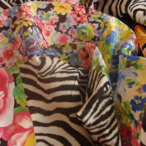 Tejido de gasa en algodón estampado print/flores