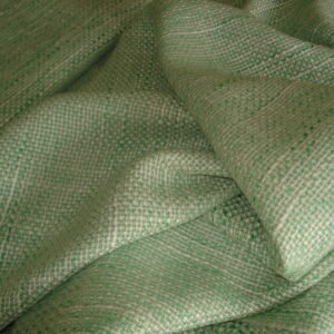 1,50mts. Tejido chanel rústico c/ verde menta/blanco, ancho 1.52mts.