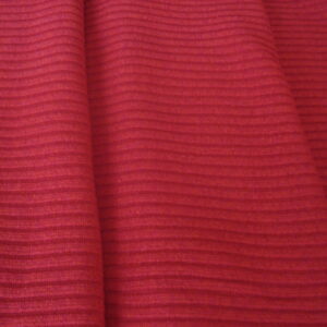 Tejido punto de canalé, ancho 1.20mts c/rojo