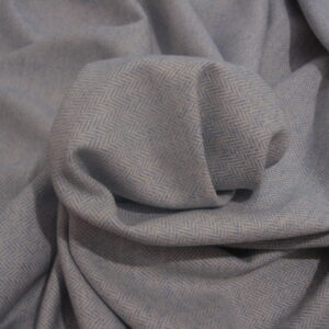 Tejido de lana c/azul cielo dibujo espiga, ancho1.52mts.