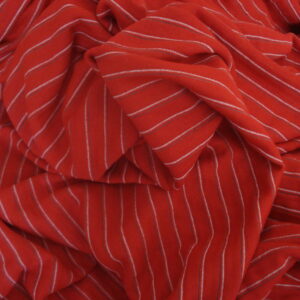 Punto rojo, rayas blancas