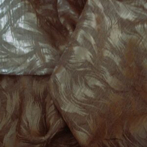 Tejido liso "efecto arrugado" color cava