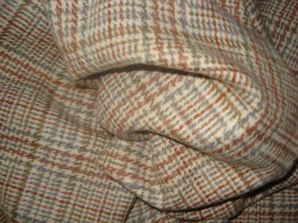 Tejido príncipe de gales c/marrón-gris-teja, ancho 1,50mts.
