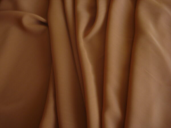Tejido gasa chifón c/marrón canela, ancho 1,15mts.