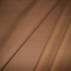 Tejido efecto lino c/marrón toffee, ancho 1,52mts.