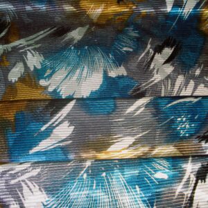 Tejido efecto plisado estampado, ancho 1,05mts.