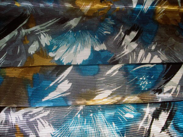 Tejido efecto plisado estampado, ancho 1,05mts.