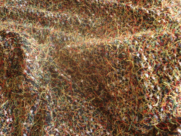 Tejido punto c/pelitos multicolor, ancho 1,40mts.