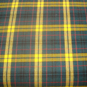 Tejido viyela cuadro escocés c/ verdes-amarillos, ancho 1,52mts.